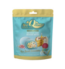 QLove Birthday Cake Mochi Deluxe Pouch 120g